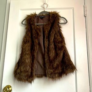 Faux fur vest